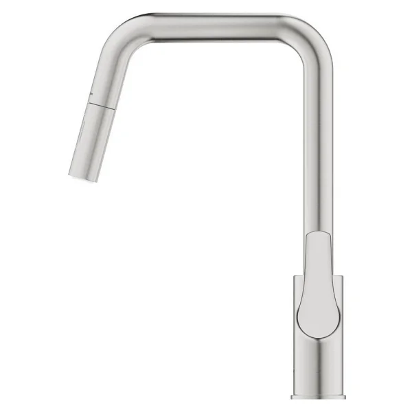 Grohe Eurosmart 30619dc0 Supersteel Spiralli Mutfak Bataryası - Görsel 2