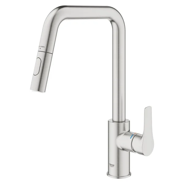 Grohe Eurosmart 30619dc0 Supersteel Spiralli Mutfak Bataryası - Görsel 4