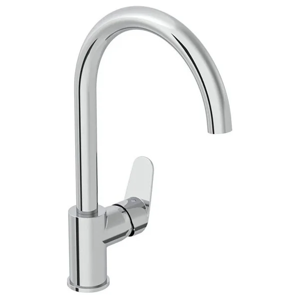 Vitra Flow Round A43407 C Tipi Krom Mutfak Bataryası - Görsel 3