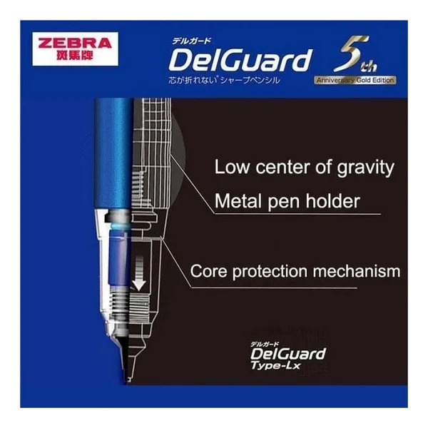 Zebra Delguard Versatil Kalem 0.7 Mavi - Görsel 4