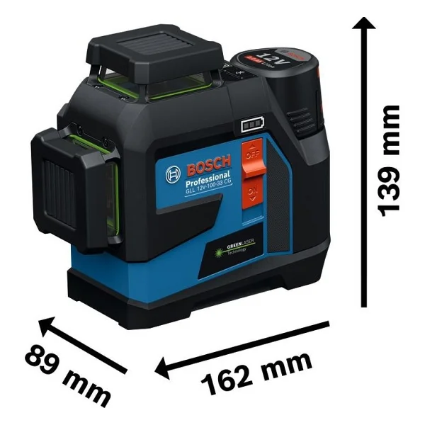 Bosch Gll 12v-100-33 Cg Akülü Lazer Hizalama - Görsel 2