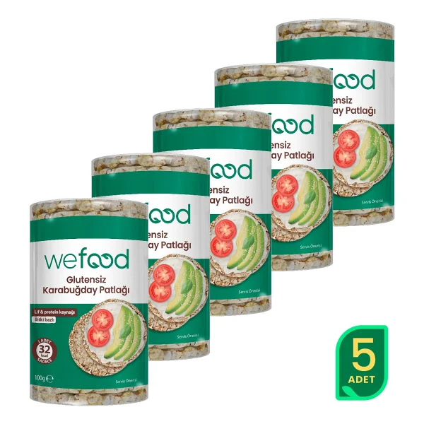 Wefood Glutensiz Karabuğday Patlağı 100 Gr 5'li - Görsel 9