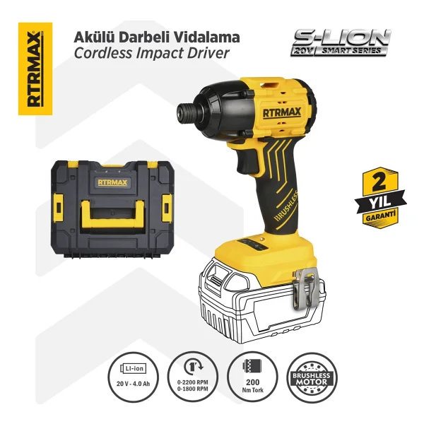 Rtrmax Rts5020b 20 V Aküsüz Vidalama Makinesi - Görsel 7