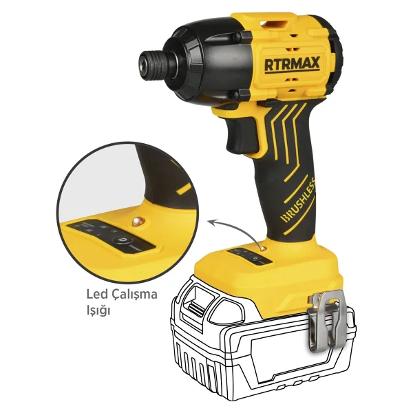 Rtrmax Rts5020b 20 V Aküsüz Vidalama Makinesi - Görsel 3