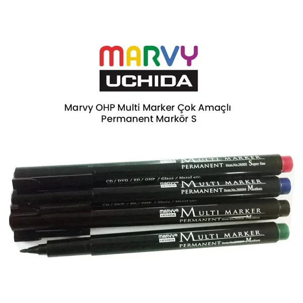 Marvy Ohp Multi Marker Çok Amaçlı Permanent Markör S - Görsel 2