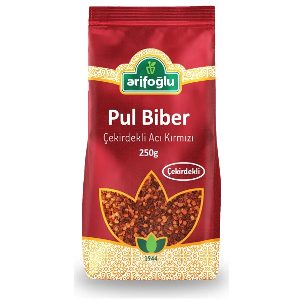 Arifoğlu Acı Kırmızı Çekirdekli Pul Biber 250 Gr - Görsel 3