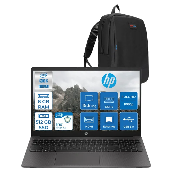 Hp 250 G10 B2nc5es İ5-1334u 16 GB 512 GB SSD Iris Xe Graphics 15.6" Full HD Notebook - Görsel 8