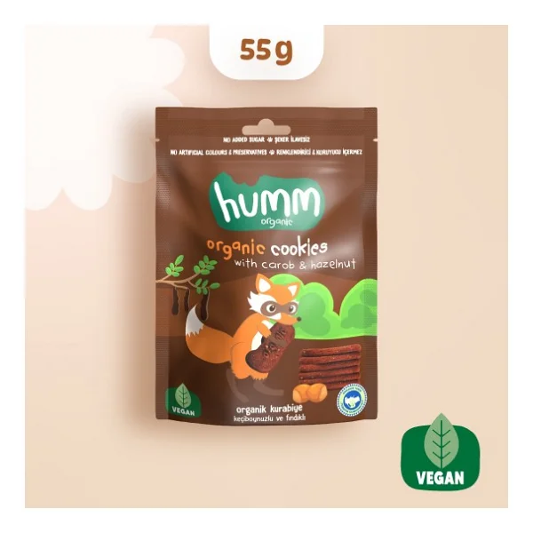 Humm Organic Keçiboynuzlu Ve Fındıklı Kurabiye 55 Gr - Görsel 9
