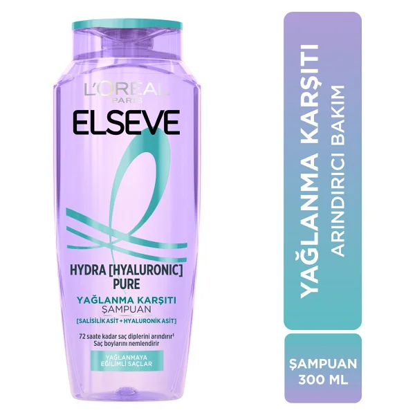 L'oreal Paris Elseve Hydra Pure Yağlanma Karşıtı 300 Ml Şampuan - Görsel 6