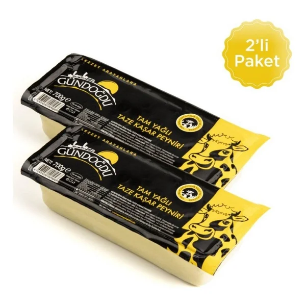 Gündoğdu Taze Kaşar Peynir 700 Gr 2'li - Görsel 8