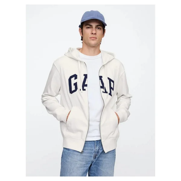 Gap Logo 868454 Kapüşonlu Tam Fermuarlı Erkek Sweatshirt - Görsel 8