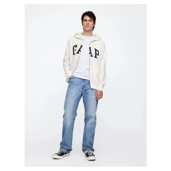 Gap Logo 868454 Kapüşonlu Tam Fermuarlı Erkek Sweatshirt - Görsel 5