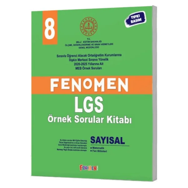Fenomen Okul Yayınları 8. Sınıf Lgs Meb Sayısal Örnek Sorular - Görsel 2