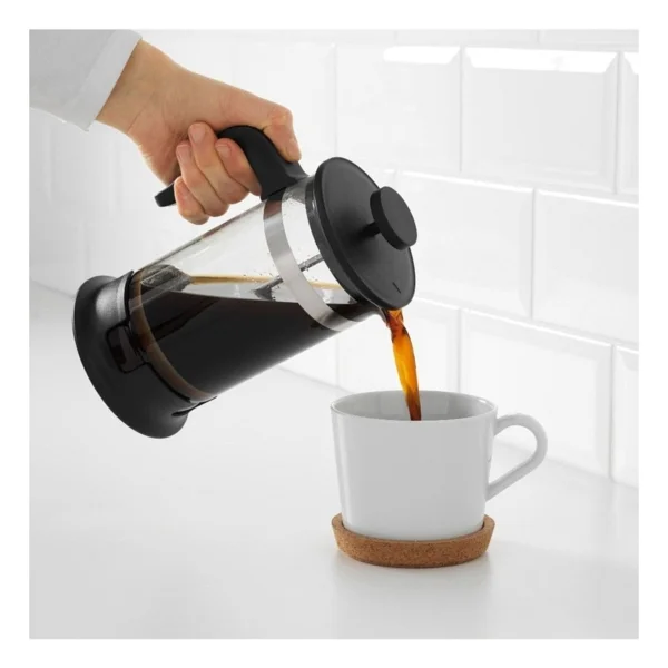 Ikea Çay Kahve Demleme, French Press, Bitki Çayı Demleme 1lt - Siyah - Görsel 4