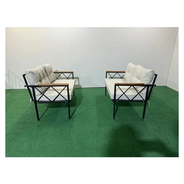 Adım Shops 2+2balkon-Bahçe-Kafe-Çay Seti-Koltuk Takımı-Oturma Grubu-Ofis Koltuğu 2+2 - Krem - Görsel 2