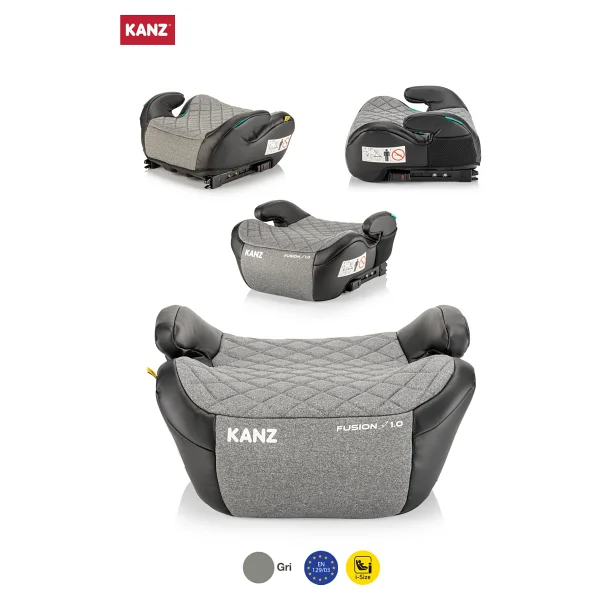 Kanz Fusion Gri 125-150 Cm Oto Koltuğu Yükseltici - Görsel 2