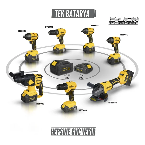 Rtrmax Rts5020b 20 V Aküsüz Vidalama Makinesi - Görsel 6