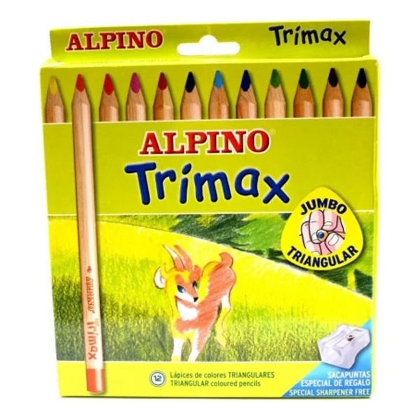 Alpino Trimax 12'li Jumbo Kuru Boya Seti - Görsel 6