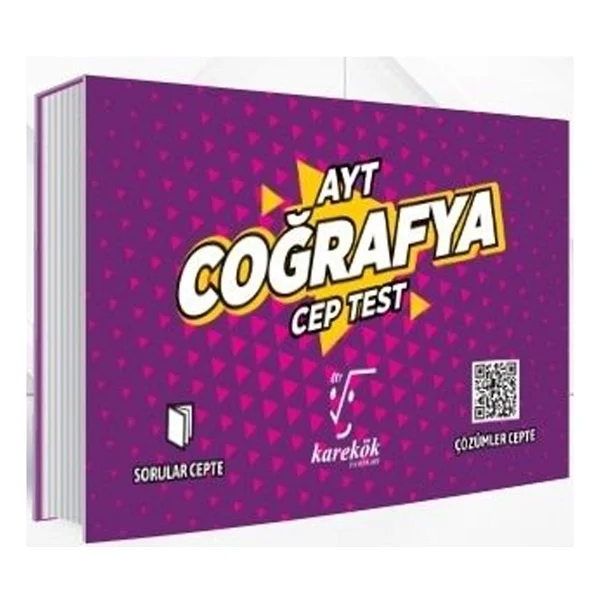 Karekök Yayınları Ayt Coğrafya Cep Test - Görsel 2