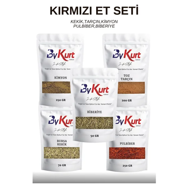 Bykurt Kırmızı Et Seti: Lezzetin En Özel Hali - Mangal Baharat Seti - Görsel 6
