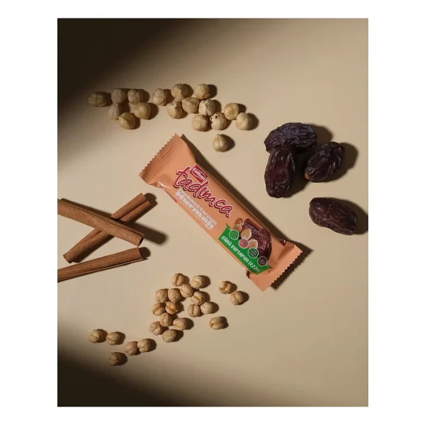 Tadım Hurmalı Bar Fındık & Tarçınlı 40 Gr X 20 Adet ( Vegan ) - Görsel 4