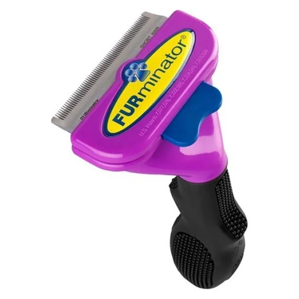 Buffer Buffer Kedi Köpek Tüy Toplayıcı Kendini Temizleyebilen Ergonomik Saplı Kullanımı Kaymaz Evcil Hayvan Tarağı Gri - Görsel 2