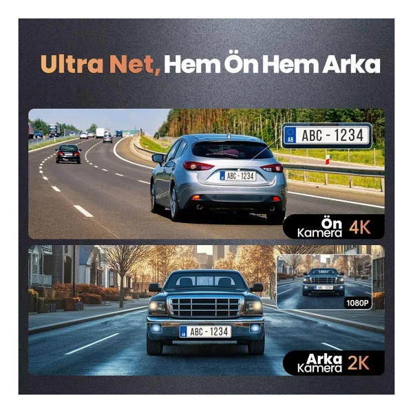 Botslab 360+ G980h Pro Ön Ve Arka Araç Kamerası Seti - Görsel 2