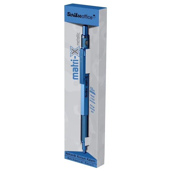Scrikss Matri-X Metalik Mavi 0.5 Mm Versatil Uçlu Kalem - Görsel 2