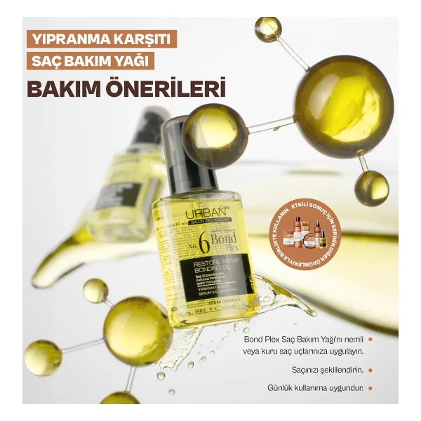 Urban Care No.6 Bond Blex 100 Ml Saç Bakım Yağı - Görsel 5