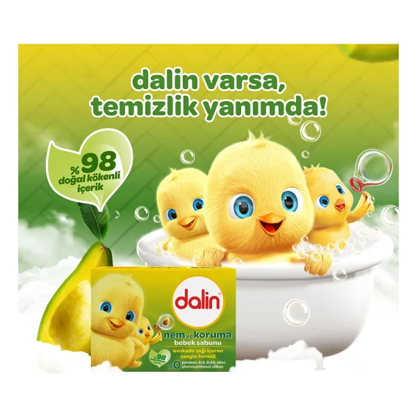 Dalin Nem Ve Koruma Bebek Sabunu 100 Gr 6 Adet - Görsel 3