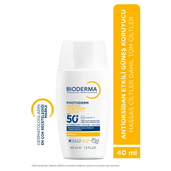 Bioderma Photoderm Xdefense Spf50+ Hassas&Tüm Ciltler Yüksek Korumalı Akışkan Güneş Kremi Renksiz 40 Ml - Görsel 9
