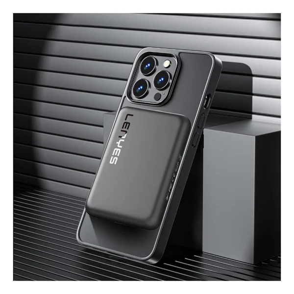 Lenyes PW139D Siyah 10000 mAh Kablosuz Hızlı Şarj Powerbank - Görsel 5