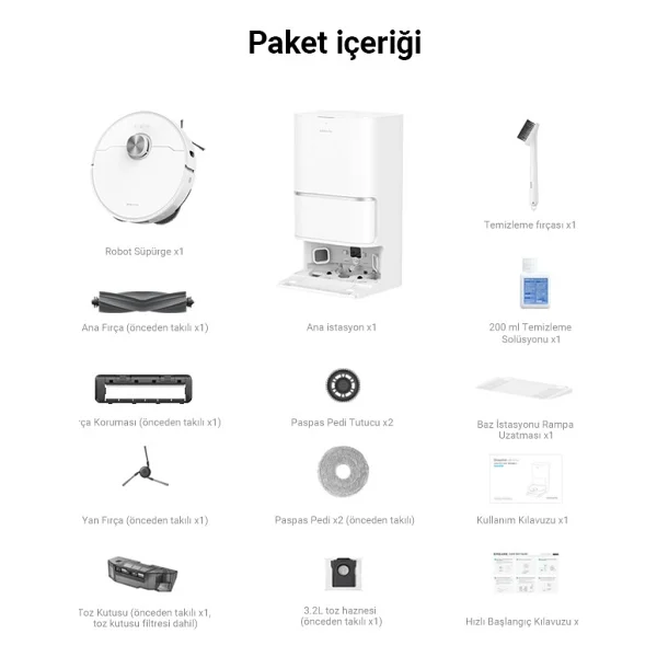 Dreame L40 Ultra Çöp İstasyonlu Akıllı Robot Süpürge - Görsel 8