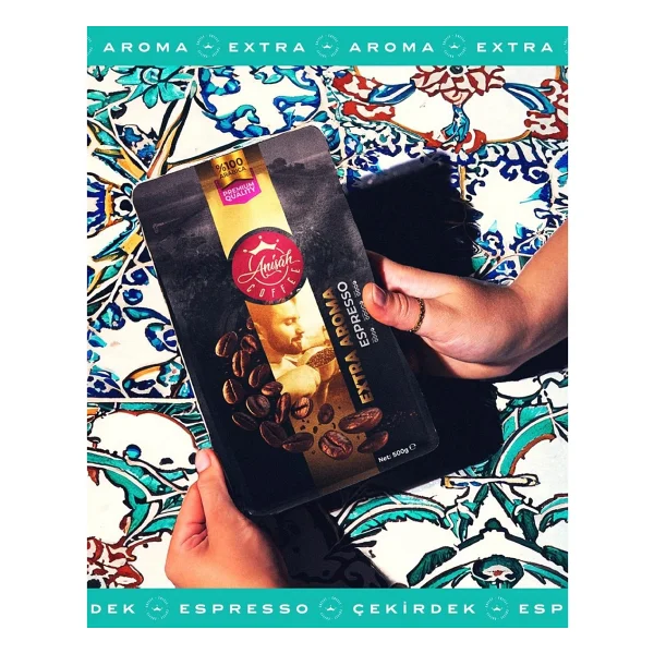 Anisah Coffee 500g Extra Aroma Espresso Kahve Kağıt Filtre Öğütümarabica - 500 Gr - Görsel 3