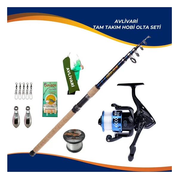 Albastar Celtic 270 Cm 100-300 Gr Avlivari Ecco 4000 Tam Takım Kıyı Hobi Olta Seti - Görsel 2