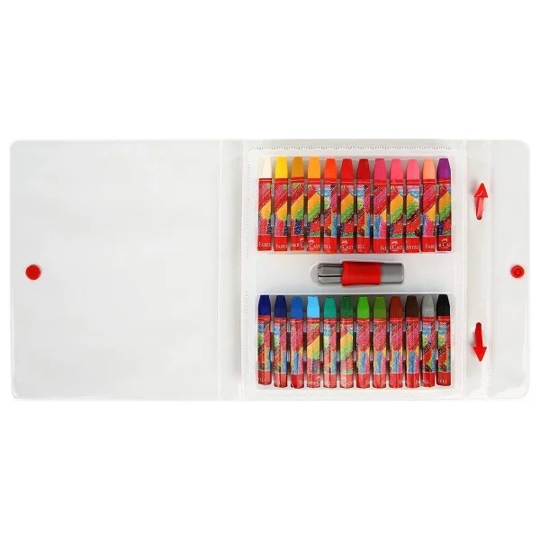 Faber-Castell Faber Castell 24'lü Çantalı Pastel Boya Kalemi Set - Görsel 3