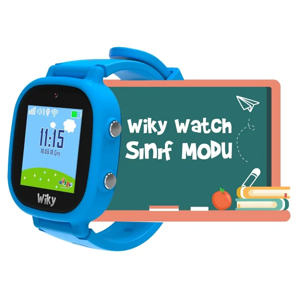 Wiky Watch 5e Mavi Akıllı Çocuk Saati - Görsel 6
