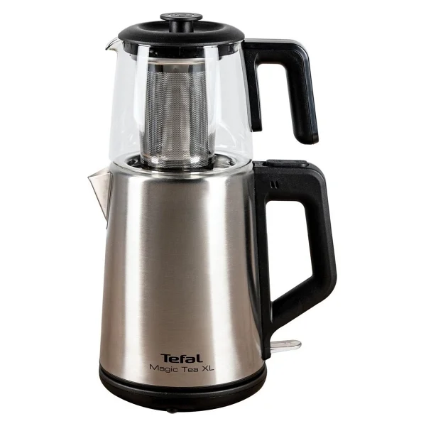 Tefal XL Aile Boyu Kapasite Cam Çay Makinesi, 1.2 L Çaydanlık, 1.8l Su Isıtıcı - Paslanmaz Çelik, Sıcak Tutma - Otomatik Kapanma - Inox - Görsel 2