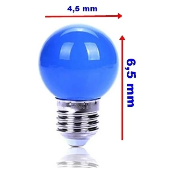 Cata Mavi 1w Ledli Gece Lambası E-27 Duylu - Görsel 2
