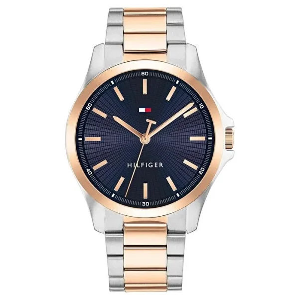Tommy Hilfiger Bruce Th1792193 Çelik Kordon Rose Gold-Lacivert Erkek Kol Saati - Görsel 3