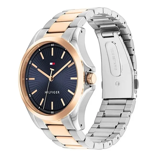 Tommy Hilfiger Bruce Th1792193 Çelik Kordon Rose Gold-Lacivert Erkek Kol Saati - Görsel 4