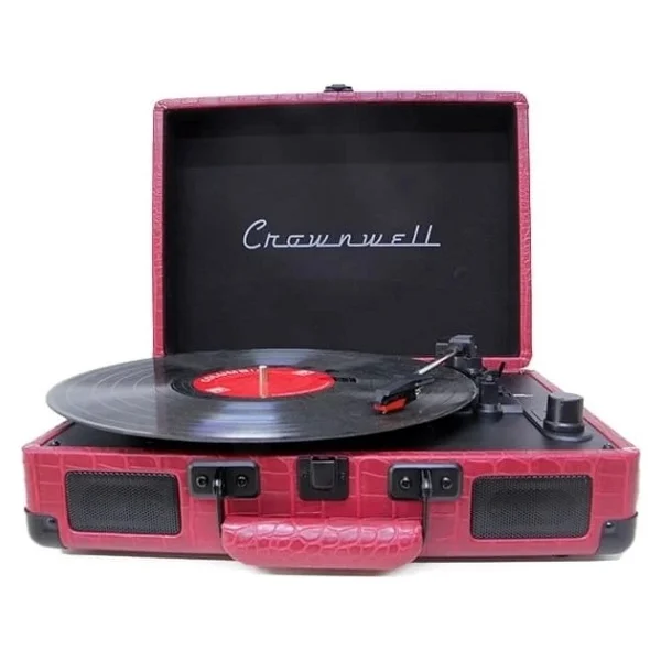 Crown Well Turntable Cw002-Bl Siyah Çantalı Pikap - Görsel 6