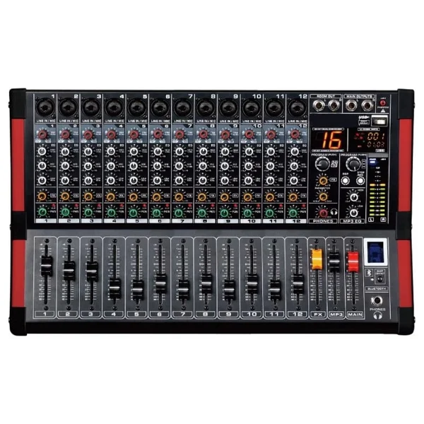 Dj Pro Mx-12 12 Kanallı 99 Dsp Efektli 2x350 Watt Power Mikser - Görsel 2