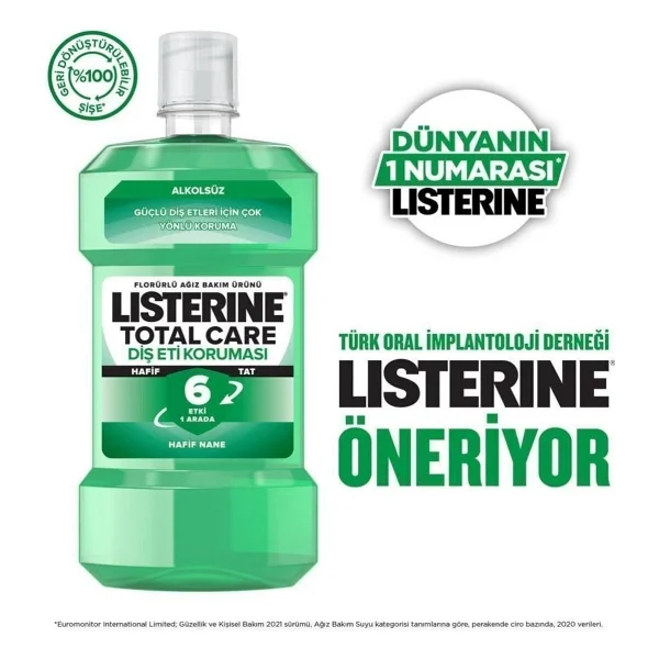 Listerine Diş Ve Diş Eti Koruması Hafif Tat 250 Ml Gargara - Görsel 5