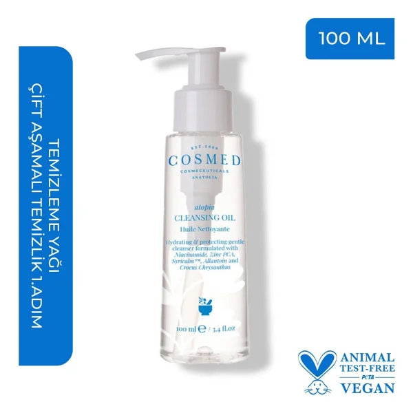 Cosmed Atopia 100 Ml Yüz Ve Vücut Temizleme Yağı - Görsel 3