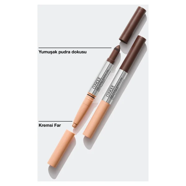 Clinique High Impact Shadow Play Çift Taraflı Double Latte Kalem Far - Görsel 6