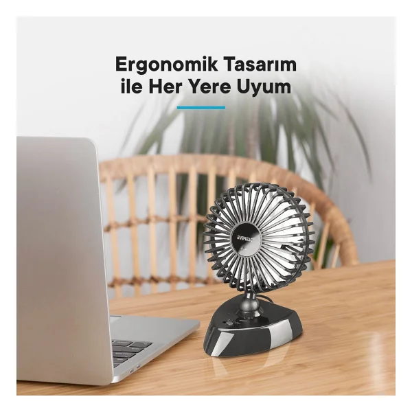 Everest Efn-504 Taşınabilir Masaüstü USB Fan - Görsel 4