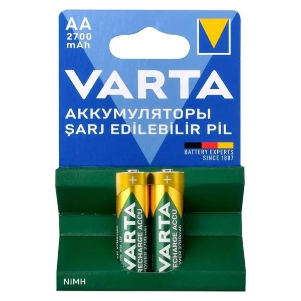 Varta 5706 2700 mAh 2'li Şarjlı Aa Kalem Pil - Görsel 3