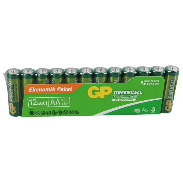Gp Greencell 15g R6 12'li Çinko Aa Kalem Pil - Görsel 3