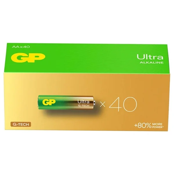 Gp 15au Lr6 Ultra Alkalin 40'lı Aa Kalem Pil - Görsel 3